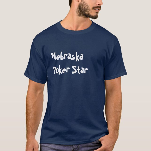 Nebraska  Poker Star T-Shirt (Front)