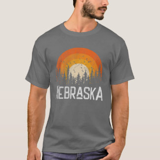 Nebraska Retro Style Vintage 70S 80S Men Women Gif T-Shirt
