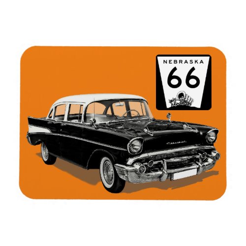 Nebraska  Route 66 Magnet