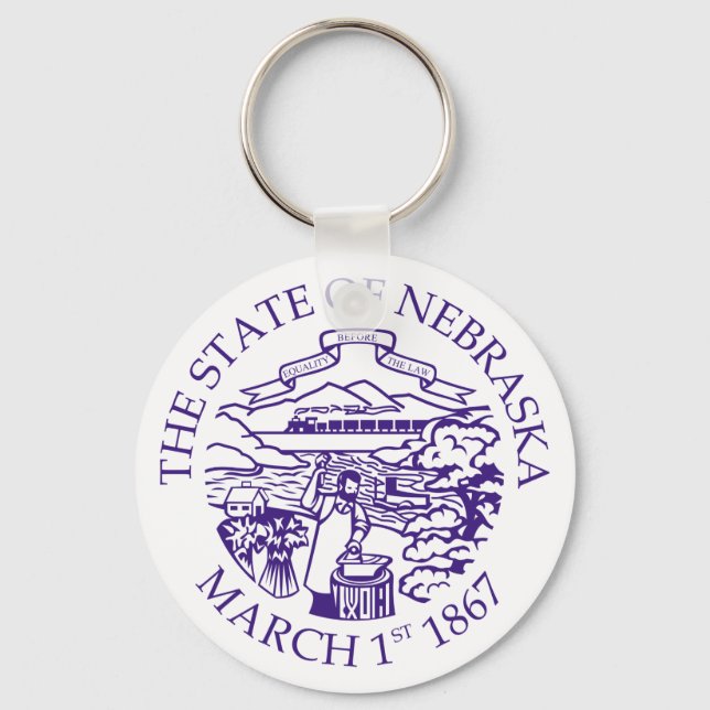 Nebraska sign keychain (Front)
