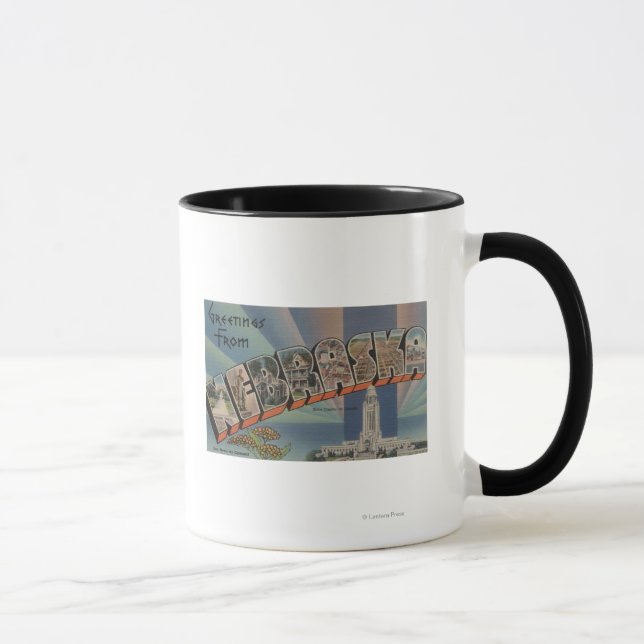 Nebraska (State Capital/Flower) Mug (Right)
