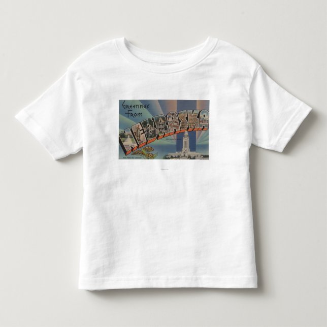 Nebraska (State Capital/Flower) Toddler T-shirt (Front)
