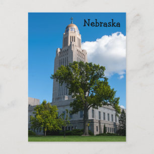 Nebraska State Capitol Building Postcard