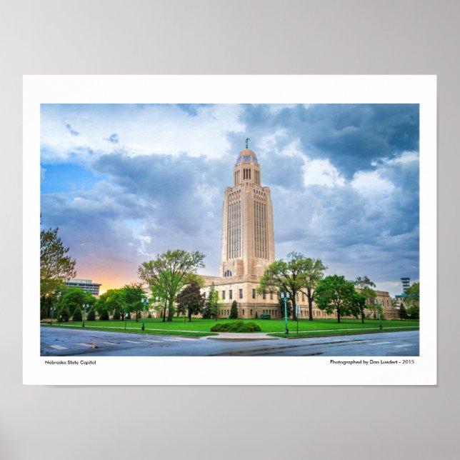 Nebraska State Capitol Poster (Front)