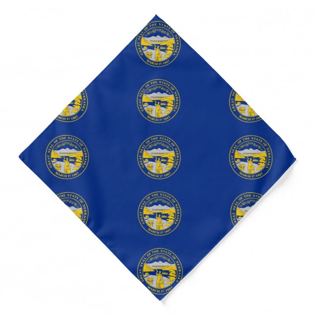 Nebraska State Flag Bandana (Front)