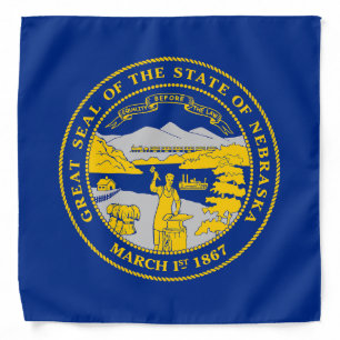 Nebraska State Flag Bandana