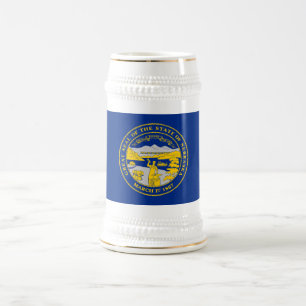 Nebraska State Flag Beer Stein