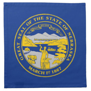 Nebraska State Flag Cloth Napkin