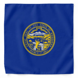 Nebraska State Flag Design Bandana