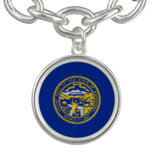 Nebraska State Flag Design Bracelet