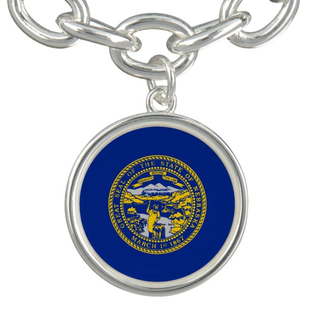 Nebraska State Flag Design Bracelet (Design)