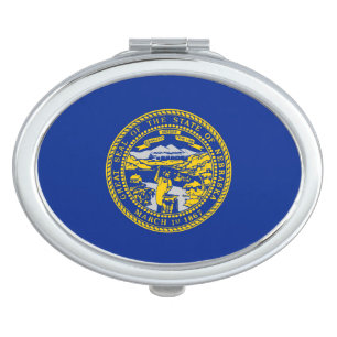 Nebraska State Flag Design Compact Mirror