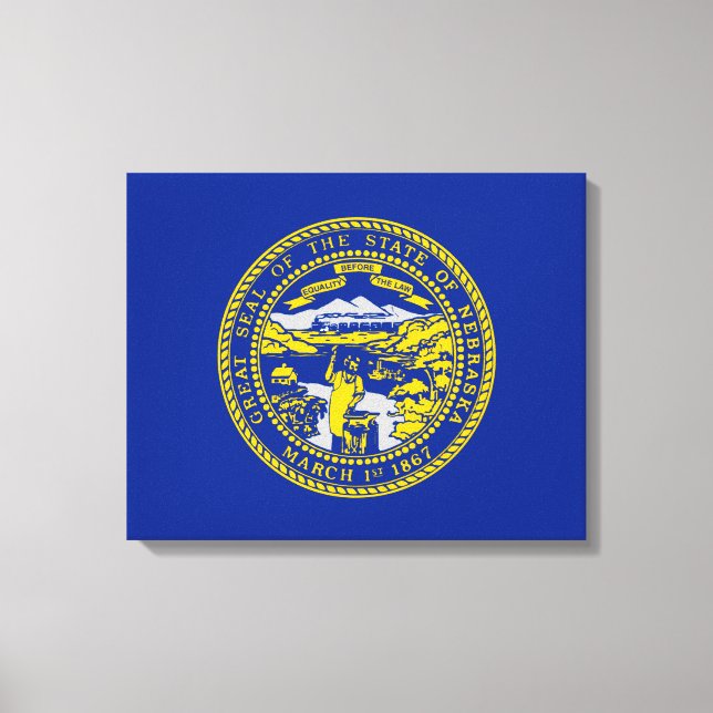 Nebraska State Flag Design Decor (Front)