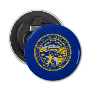 Nebraska State Flag Design Decor Bottle Opener