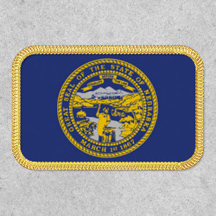 Nebraska State Flag Design Patch