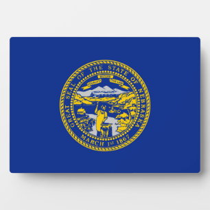 Nebraska State Flag Design Plaque