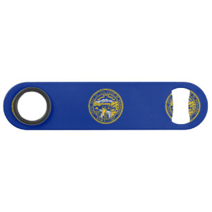 Nebraska State Flag Design Speed Bottle Opener