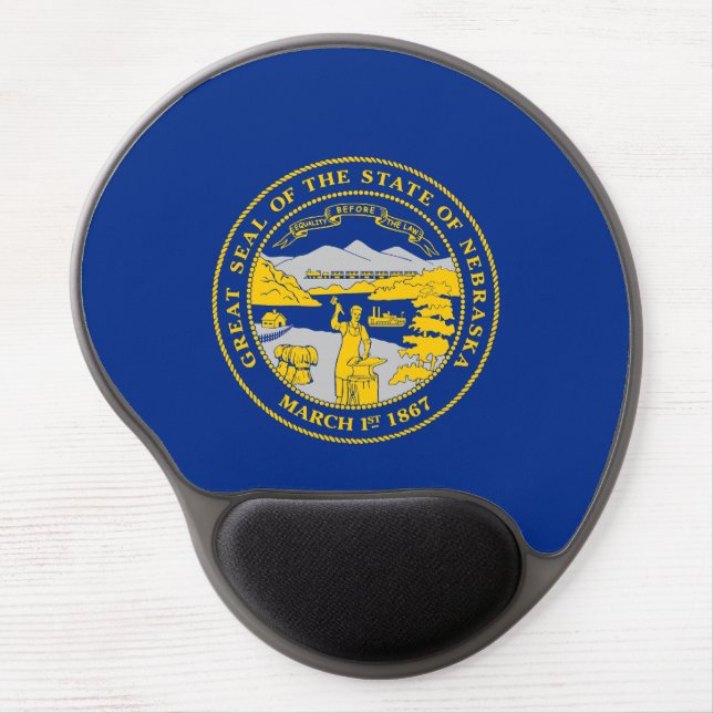 Nebraska State Flag Gel Mouse Pad (Front)