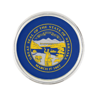 Nebraska State Flag Lapel Pin