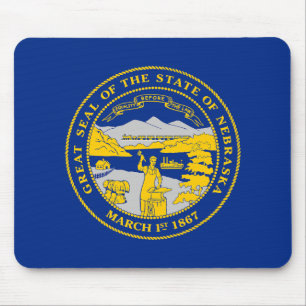Nebraska State Flag Mouse Pad