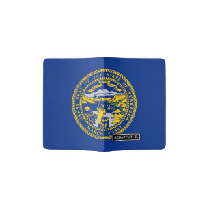 Nebraska State Flag Passport Holder
