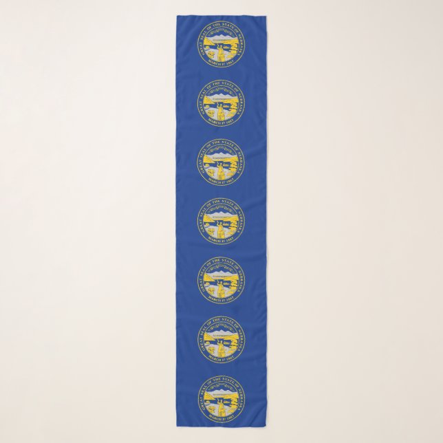 Nebraska State Flag Scarf (Front)