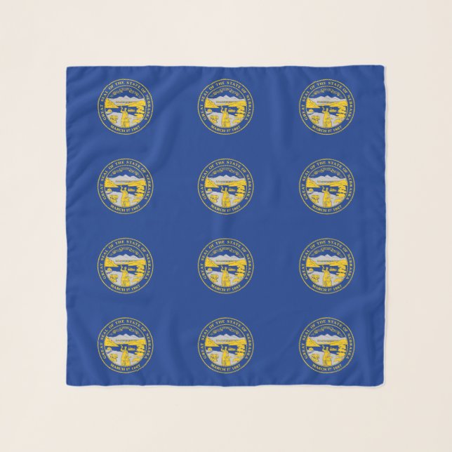 Nebraska State Flag Scarf (Front)