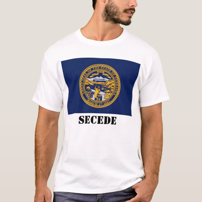nebraska state flag, SECEDE T-Shirt (Front)