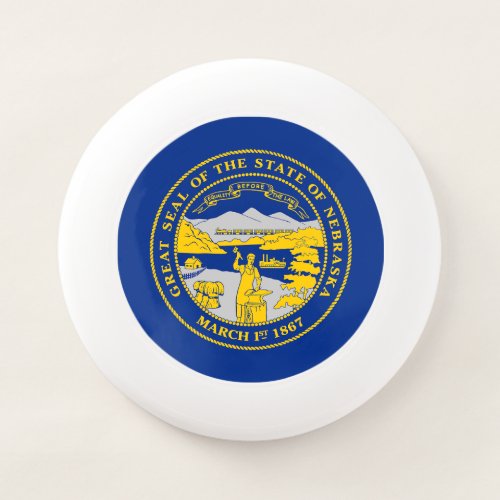 Nebraska State Flag Wham_O Frisbee