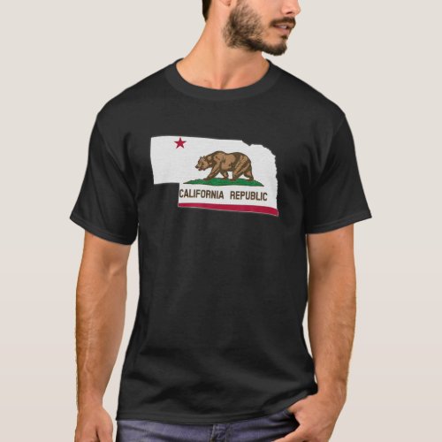 NEBRASKA STATE MAP CALIFORNIA CA Flag Roots Men Wo T_Shirt