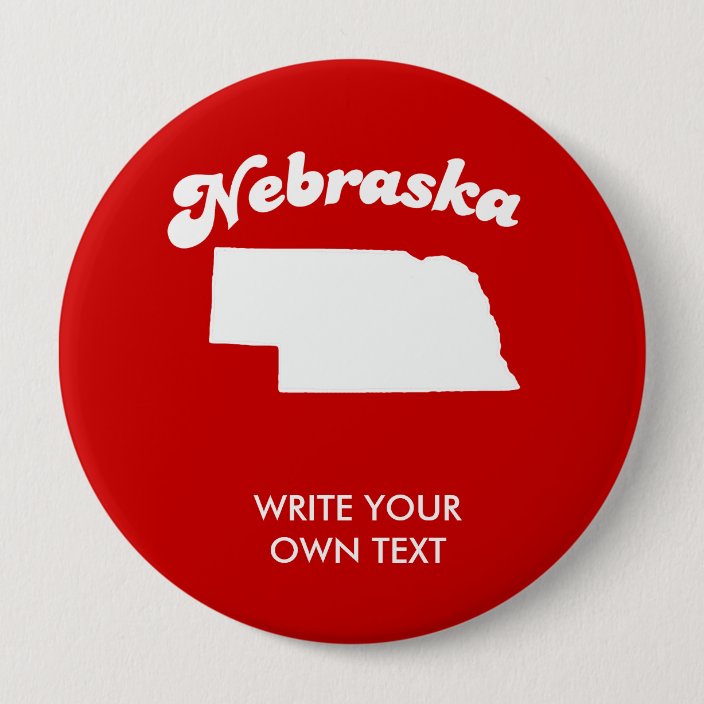 NEBRASKA STATE MOTTO TSHIRT Tshirt Button
