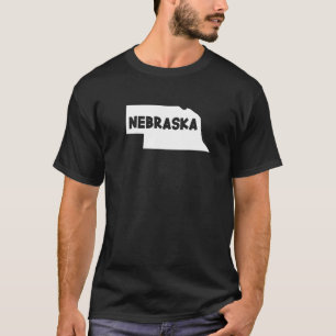 Nebraska State Native By Home Us Map T-Shirt