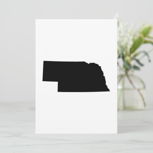 Nebraska State Outline (Standing Front)