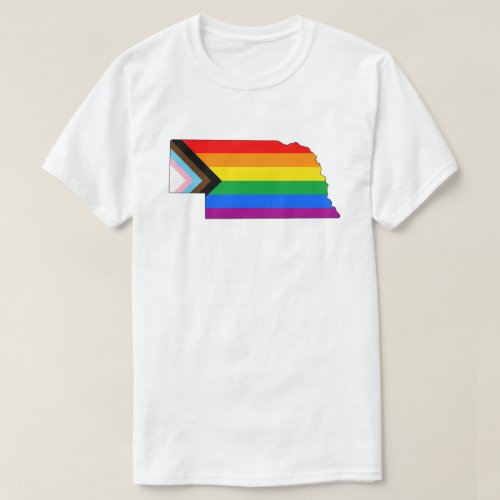 Nebraska State Pride LGBTQ Progress Pride T_Shirt
