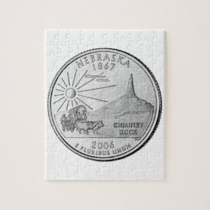 Nebraska State Quarter Jigsaw Puzzle