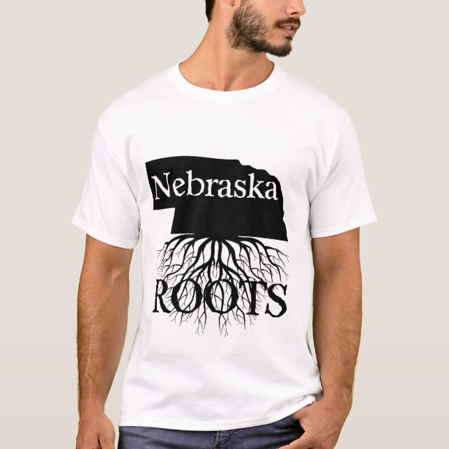 Nebraska State Roots Women's or Men's Shirt (Front)