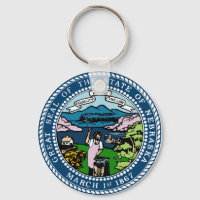 Nebraska State Seal Keychain