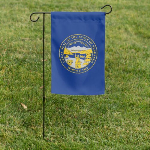 Nebraska State Vertical Garden Flag