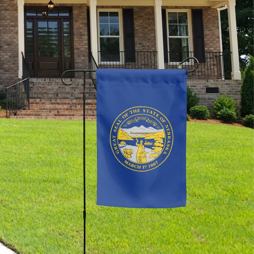 Nebraska State Vertical Garden Flag