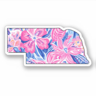 Nebraska - Summer Sticker - Lilly Inspired