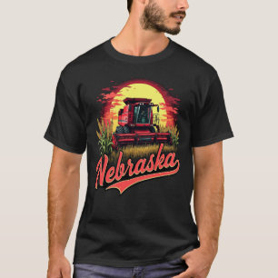 Nebraska Sunrise Farm Red Combine Corn Tee