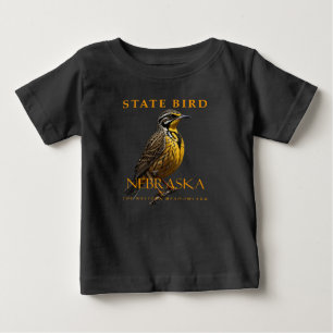 Nebraska Territory Bird The Western Meadowlark Baby T-Shirt