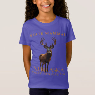 Nebraska Territory Mammal The White-Tailed Deer T-Shirt