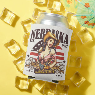 Nebraska The Cornhusker State Can Cooler