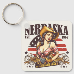 Nebraska The Cornhusker State Keychain