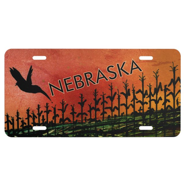 Nebraska The Cornhusker State License Plate (Front)