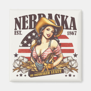 Nebraska The Cornhusker State Magnet