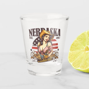 Nebraska The Cornhusker State Shot Glass