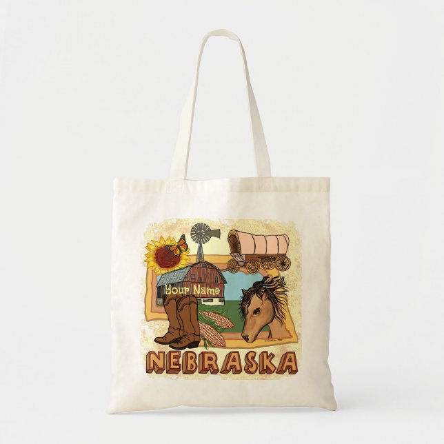 Nebraska Tote Bag (Front)