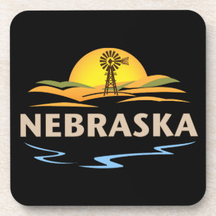 Nebraska United States of America Beverage Coaster